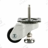 FOOT MASTER Plate Caster: Nylon Tread, 50 mm Wheel Dia, 73 mm Mounting Ht, 330 lb Load Capacity (MPN GDH-50-ASF-NYN). Key specifications — Brand: FOOT MASTER; Frame Color: White.