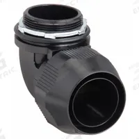 Liquid-Tight Conduit Fitting: Plastic, 2 in Trade Size, Insulated, 90° Elbow (MPN LT9200P). Key specifications — Insulated: Insulated; Box Connection: 2 in MNPT; Hazardous Location Rating: Class I, Division 2; Brand: THOMAS & BETTS.