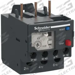 SCHNEIDER IEC Overload Relay: Thermal Protection, 3 Poles, 1NO/1NC, Phase Loss Sensitivity (MPN DPER02). Key specifications — Brand: SCHNEIDER; Auxiliary Contact Form: 1NO/1NC; Compatible Contactor Series: Easy TeSys; Terminal Connection Type: Screw Clamp Terminals; Maximum Voltage Rating: 690V AC; Phase Loss Sensitivity: Yes; Thermal Units Required: None (Relay Includes Integrated Bimetallic Elements); Compatible Contactors: TeSys Easy (9 to 32 Amp Models).