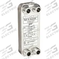 Heat Exchanger: 60,000 BtuH Water / 9,700 BtuH Oil, 25 gpm, 1.01 sq ft, Nickel Braze (MPN BPN400-10 LCA). Key specifications — Brand: BELL & GOSSETT.