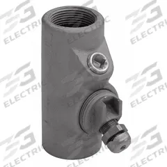 Sealing Fitting - Vertical: Aluminum, 2 1/2 in Trade Size, Female, 8 1/2 in Overall Lg (MPN EYDEF250AL). Key specifications — Brand: APPLETON ELECTRIC; Finish: Powder Coated; Connection Type: Threaded; Thread Gender: Female; Ends - Hazardous Fittings: 2-1/2 in FNPT x 2-1/2 in MNPT; Material: Aluminum; Hazardous Location Rating: Class I, Division 1 and 2, Groups C, D; Thread Type: NPT.
