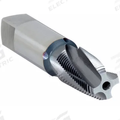 OSG Pipe and Conduit Thread Tap: 1/8"-27 NPTF, 4 Flute - Short-Projection Spiral-Flute Pipe Taps