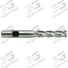 YG-1 Square End Mill: High Speed Steel, TiN Coated, 4 Flute, 3/8" Mill Dia, 1-1/2" LOC, 3-1/4" OAL (MPN 05055HN)