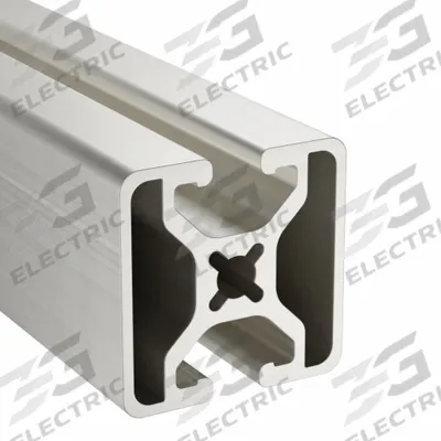 80/20 T-Slot Framing System: 15 Series, 10 ft Lg, 1 1/2 in x 1 1/2 in, Silver - Square Smooth Inch Profiles