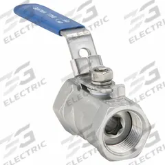 USA INDUSTRIALS Manual Two-Way Ball Valve: 3/4 in, 304 Stainless Steel, Straight Valve Body, PTFE (MPN ZUSA-VLV-26). Key specifications — Brand: USA INDUSTRIALS; Handle: Locking Lever.