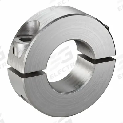 RULAND MANUFACTURING Shaft Collar: 2-Piece, Inch, Round, Clamp-On, 11/16 in Bore Dia - Stainless Steel Shaft Collars