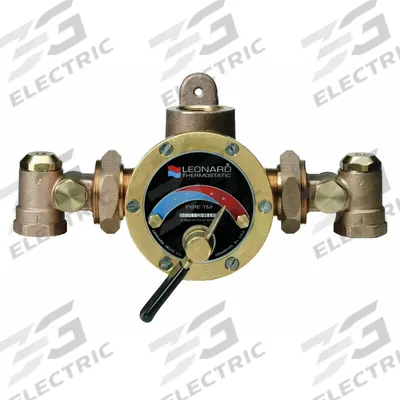 LEONARD VALVE Thermostatic Mixing Valve: For Steam/Water Media - Steam & Cold Water Mixing Valves