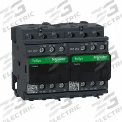 SCHNEIDER IEC Magnetic Contactor: Reversing, 3 Poles, 3NO Contacts, 9 A, 120V AC Coil (MPN LC2D09G7V). Key specifications — Brand: SCHNEIDER; Integrated Surge Suppression: No.