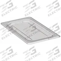 CAMBRO Food Pan Lid: Fourth Size, NSF Certified, 10 7/16 in Overall Lg, 6 3/8 in Overall Wd (MPN CA40CWC135). Key specifications — Brand: CAMBRO; Dishwasher Safe: Yes; NSF Certified: Yes; Product Type: Food Pan Lid; Manufacturer Part Number: CA40CWC135.