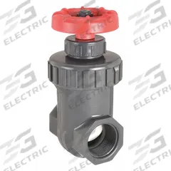 SPEARS Gate Valve: 1 1/2 in Size, PVC, Non-Rising, FIPS x FIPS, 200 psi CWP, Wheel, Solid Wedge (MPN 2011-015). Key specifications — Bonnet Material: PVC; Brand: SPEARS; Wedge Material: Polypropylene.