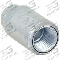 Expansion Union - Conduit to Conduit: Steel, UNF, 1/2 in Trade Size, Female to Female (MPN UNF50). Key specifications — Ends - Hazardous Fittings: 1/2 in FNPT x 1/2 in FNPT; Finish: Electroplated; Brand: APPLETON ELECTRIC.
