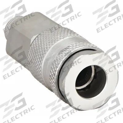 SPEEDAIRE Quick Connect Hose Coupling: 1/4 in Body Size, 1/2 in Hose Fitting Size - Global-Style High-Flow Aluminum Quick-Connect Air Coupling Bodies