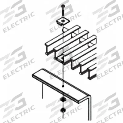 FIBERGRATE Fiberglass Grating Clip: 316 Stainless Steel, Fits 3/4 in Support Thick - Raw Materials