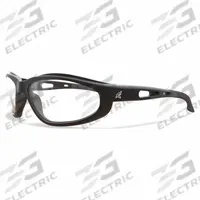EDGE EYEWEAR Safety Glasses: Clear Lens, Full-Frame, Metal Detectable, Black Frame, Dakura Series (MPN SW111). Key specifications — Brand: EDGE EYEWEAR; Frame Color: Black; Lens Color: Clear.