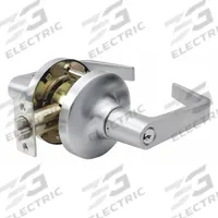 ARROW Door Lockset: Storeroom Lever Locksets, Chrome, ADA Compliant, SFIC (MPN GL82SR 26D). Key specifications — Ligature Resistance: Not Ligature-Resistant; Brand: ARROW; Lockset Function ANSI Code: F86; Visual Indicator Message: No Message; Lockset Style: GL Angled; ADA Compliant: Yes; Finish: Satin Chromium-Plated : Stainless Steel.