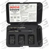 HELI-COIL Thread Repair Kit: Tanged Tang Style, Free-Running, #4-40 Thread Size, Stainless Steel (MPN 5401-04). Key specifications — Material Grade/Class: 18-8; Thread Direction: Right Hand; Insert Types Included: Helical Inserts; STI Tap Size: #4-40; Compatible Material: Metal; System of Measurement: Inch; Brand: HELI-COIL; Thread Type: Coarse.