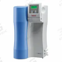 THERMO SCIENTIFIC Water Purification System: Type II Water, 20 L/hr Flow Rate, 10 Mohm.cm at 25°C (MPN 50131982). Key specifications — Manufacturer Part Number: 50131982; Brand: THERMO SCIENTIFIC; Product Type: Water Purification System; Purified Water Type: Type II Water; Feed Connection: 3/4" NPT; Feed Water Monitoring: No; Feed Source: Tap Water; Impurities Removed: Ions.