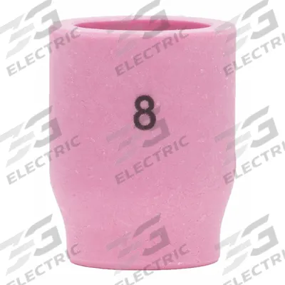 LINCOLN ELECTRIC Nozzle: Alumina, No. 8, Std - Gas Lens Nozzles