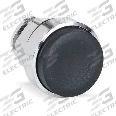 SCHNEIDER Extended Push Button: Black, 22 mm Mounting Size, Metallic - Extended-Length Push-Button Operators