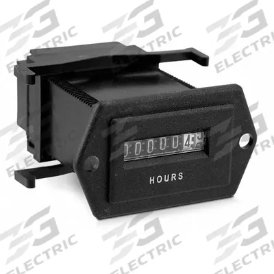TRUMETER Electromechanical Hour Meter: Hour Meters, Front Panel Mounting, Analog