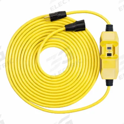SOUTHWIRE GFCI: Manual Reset, 50 ft Lg, 14/3, 5-15P Plug, 15 A Current - Inline GFCI Cords