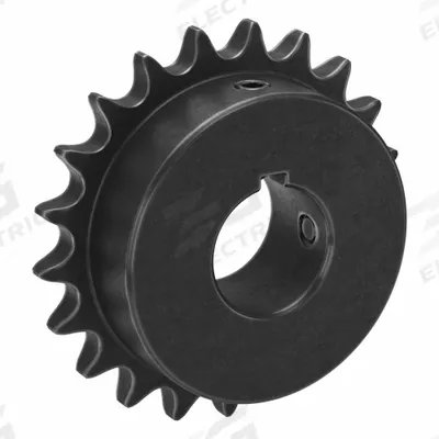 TSUBAKI Single Strand Sprocket: 40, For 1/2 in Chain Pitch, 1 1/8 in Bore Dia, 21 Teeth - Size 40 Fixed-Bore Roller Chain Sprockets