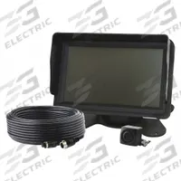 GEMINEYE Backup Camera System: 65 ft Cable (MPN EC5000B-K). Key specifications — Product Type: Backup Cameras; Camera Resolution: 720p; Operating Voltage: 12-24V DC; Brand: GEMINEYE; Includes: 65 ft Cable.