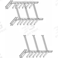 JARKE Cantilever Rack: Add-On, Heavy-Duty, 74 3/4 in x 49 in x 10 ft, Straight Arm, 1 Usable Sides (MPN SC-10AJ). Key specifications — Arm Style: Straight; Brand: JARKE.