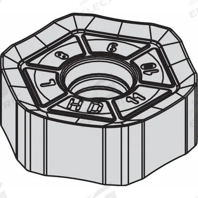 WIDIA Hexagon Milling Insert: HNPJ535ANSNHD, HNPJ0905ANSNHD (MPN 5427371) - Machining