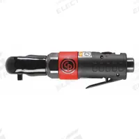 CHICAGO PNEUMATIC Ratchet: Light Duty, Square, 1/4 in Drive Size, 280 RPM, 26 ft-lb Fastening Torque (MPN CP825C). Key specifications — attr1321072: Ball Detent; attr1321093: CHICAGO PNEUMATIC.