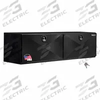 BUYERS PRODUCTS Underbody: Underbody Truck Box, Double Drop-Down Doors Door, 24 in Overall Dp, Black (MPN 1754809). Key specifications — Color: Black; Brand: BUYERS PRODUCTS; Lock Type: Keyed.