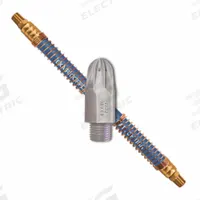 EXAIR Blow Off Station: 10 scfm Air Consumption, Focused, 250 psi Air Pressure, 18 in Hose Lg (MPN 1103-9268). Key specifications — attr1341131: EXAIR; attr1341162: Air Nozzle; attr1341142: Mini Super Air Nozzle in Zinc/Aluminum w/ 18" Stay Set Hose; attr1341129: Focused.