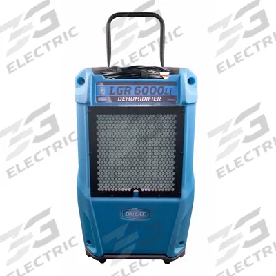 DRI-EAZ Portable Dehumidifier: LGR 6000Li, Water Damage Restoration, Low Grain Refrigerant - Runtime-Tracking Industrial Portable Dehumidifiers