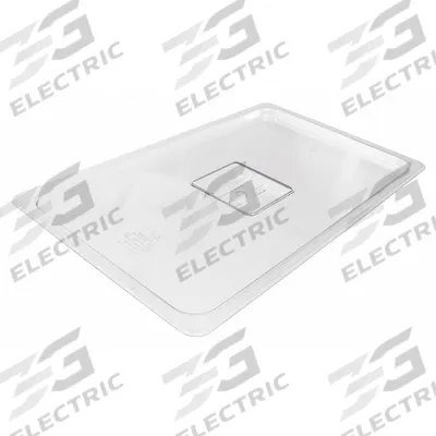 CRESTWARE Pan Cover: Third Size, NSF Certified, 1/2 in Overall Dp - Steam Table Pan Covers