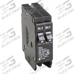 EATON Circuit Breaker: 15 A, 120V AC, Single Phase, 10kA at 120V AC, Type BR Loadcenters, 1 Poles (MPN BD1515). Key specifications — Amps: 15 A; AC Voltage Rating: 120V AC; Phase: Single; Max. AIR Rating: 10kA at 120V AC; Circuit Breaker Type: Tandem; For Use With: Type BR Loadcenters; Brand: EATON.