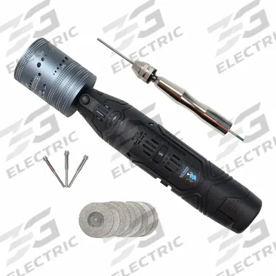 BLUE DEMON Tungsten Grinder: 0.04 in to 0.15625 in, 15°to 60° - Handheld Electrode Grinders