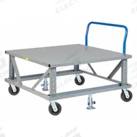 LITTLE GIANT Mobile Pallet Stand: 3,600 lb, Gray, (4) Swivel, 48 in L x 42 in W x 34 in H Deck (MPN PDSEH42486PH2FL). Key specifications — Caster/Roller Configuration: (4) Swivel; Brand: LITTLE GIANT; Color: Gray.