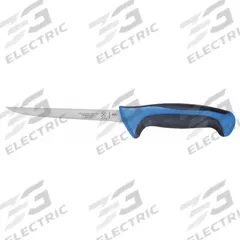 MERCER CUTLERY Boning Knife: Narrow, 6 in Overall Lg, Steel Blade, Santoprene/Polypropylene Handle (MPN M22206BL). Key specifications — Sub-brand: Millennia Colors; Brand: MERCER CUTLERY; Blade Material: Steel; Blade Type: Narrow; Edge Style: Sharp Edge; Forged/Stamped: Stamped; Handle Color: Blue; Handle Material: Santoprene/Polypropylene.