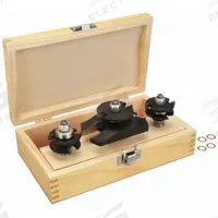 APPROVED VENDOR Router Bit Set: Fractional Inch, 3 Pieces, Rail/Raised Panel/Stile (MPN 16Y604). Key specifications — attr315242: Stile; attr325198: APPROVED VENDOR.