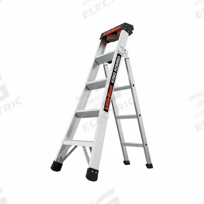 LITTLE GIANT Combination Ladder: 3 Configurations, Aluminum, 300 lb Load Capacity - Leaning & Extending Multifunction Ladders