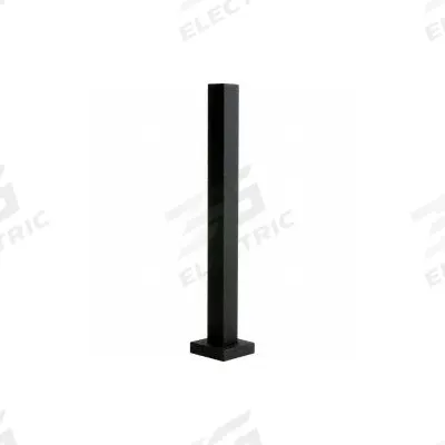 PEDESTAL PRO Touch Plate Bollard: 48 in Overall Ht, Black, Pedestal, 4 in x 8 in - Pedestals for Gate Operators