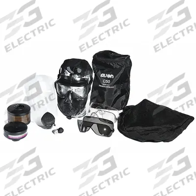 AVON PROTECTION SYSTEMS Gas Mask: C50 First Responder, Accessories Carrier, Rubber, S Mask Size - Avon Protection Systems Tactical Gas Masks