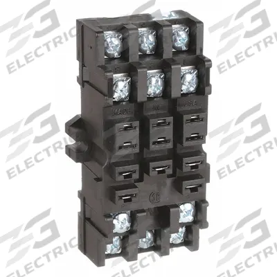 OMRON Relay Socket: 10 A Rating, DIN-Rail & Surface Socket Mounting, 11 Pins - Combination DIN-Rail & Surface-Mounted Sockets