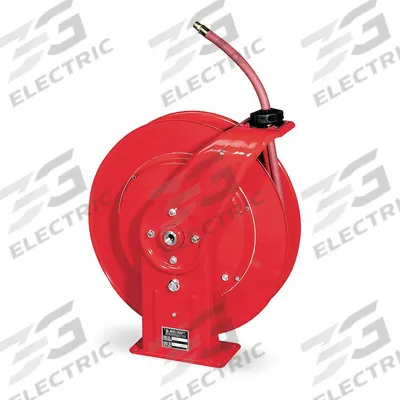 REELCRAFT Spring Return Hose Reel: 25 ft (3/4 in I.D.), 3/4 in MNPT, 250 psi Max Op Pressure - Standard Air or Water Spring-Return Hose Reels