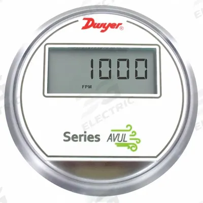 Dwyer Air Velocity Transmitter: 4 mA to 20 mA, 32°F to 122°F, AVUL-5DB1-LCD - Air Velocity Transmitters