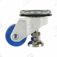 FOOT MASTER Plate Caster: Nylon Tread, 63 mm Wheel Dia, 98 mm Mounting Ht, 1,102 lb Load Capacity (MPN GDL-65A-SF-MC). Key specifications — Brand: FOOT MASTER; Frame Color: White.