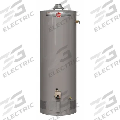 RHEEM Residential Gas Water Heater: Natural Gas, Low NOx, 50 gal, 38,000 BTU - Light-Duty Residential Gas Water Heaters