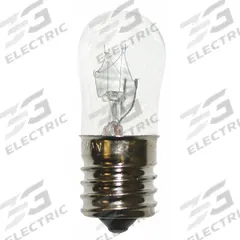 APPROVED VENDOR Incandescent Bulb: Incandescent, Intermediate Screw (E17), (S) Sign, S6, 6S6/120V (MPN 6S6/7/120V). Key specifications — Light Color: White; Bulb Shape: S6; Trade Number: 6S6/120V; Brand: APPROVED VENDOR; Voltage: 120V AC.