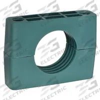 ZSI Beta Clamp Insert Replacement: Ribbed Bore, Steel Clamp, Polypropylene Cushion, For 1 Lines (MPN S4017C)