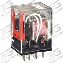 OMRON General Purpose Relay: Socket Mounted, 5 A Current Rating, 120V AC, 4PDT, 14 Pins/Terminals (MPN MY4Z-AC110/120(S)). Key specifications — Brand: OMRON; Base Type: Square; Mounting Style: Plug-In; Pin Shape: Flat; Electrical Connection: Quick-Connect; Manufacturer Part Number: MY4Z-AC110/120(S); Operating Current: 3 A at 220V AC (Resistive Load); Series: MY Series.